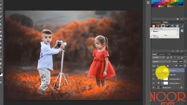 Adobe Photoshop CC Autumn Color Effect Soft Light Tutorial 2018 смотреть онлайн