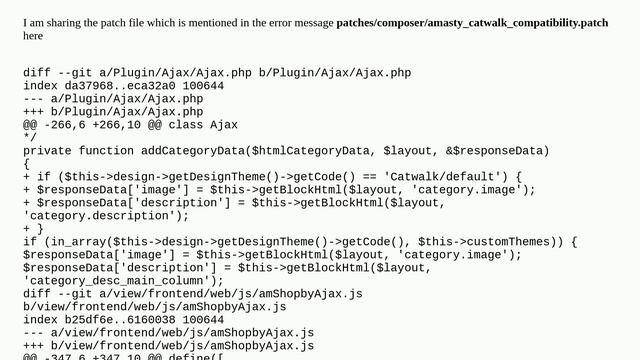 Magento: Could not apply patch! Skipping. The error was: Cannot apply patch patches/composer/file.. смотреть онлайн