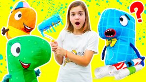 Динозавры из ДиноСити заляпали весь дом вареньем! Ремонт в семье динозавров - игры для детей