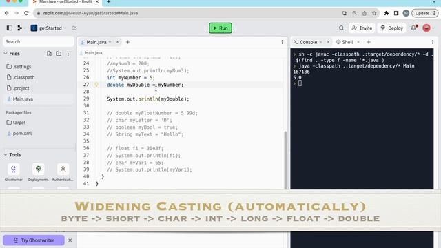7. Java Type Casting смотреть онлайн