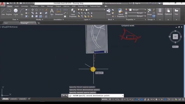 Drawings Alignment and Overlay in AutoCAD 2018 смотреть онлайн