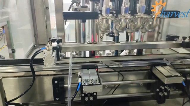 машина для наповнення поршневого типу з 4 головками, автоматична машина для запаювання банок смотреть онлайн