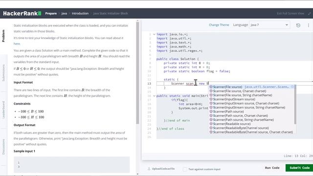 Day 10 Java Static Initializer Block смотреть онлайн