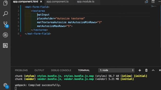 Angular Material 006 Auto resizing textarea смотреть онлайн
