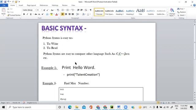 Basic Syntax Of Python смотреть онлайн