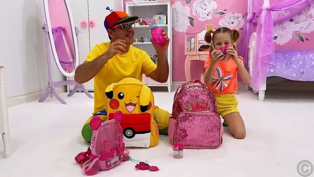 Настя учится воспитывать котят. Полезное видео для детей смотреть онлайн