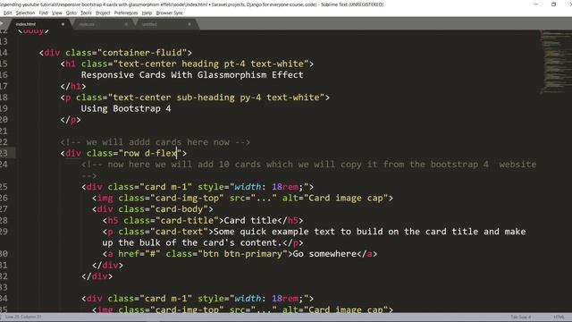 Responsive Bootstrap 4 Cards with Glass-morphism Effect | Responsive Design смотреть онлайн