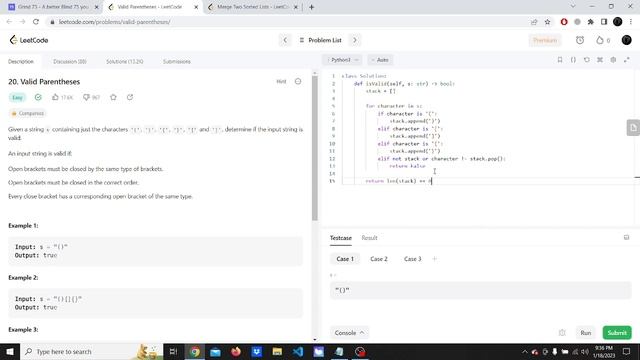 LeetCode Easy Questions - Two Sum, Valid Parentheses, Merge Two Sorted Lists смотреть онлайн