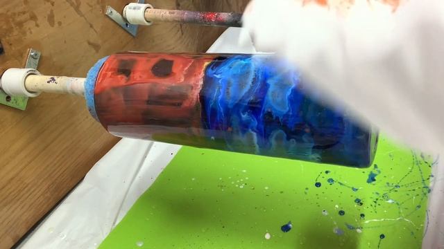 Alcohol ink over black base, glitter tumbler after fail at fire and ice idea смотреть онлайн