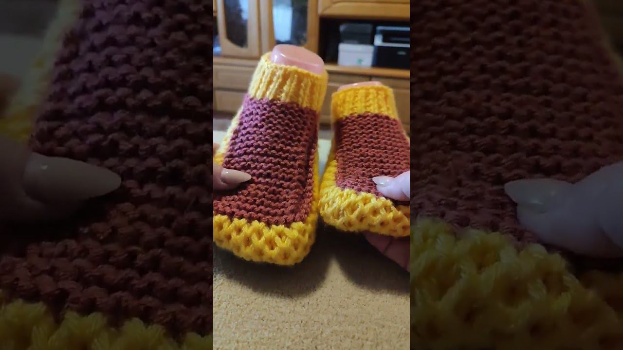 ссылку на канал жмите внизу ролика на фото #калиновская #вяжемтапочки смотреть онлайн