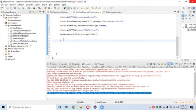 How to handle multiple tabs windows in Selenium 4 | Open New tab and windows Selenium 4 смотреть онлайн