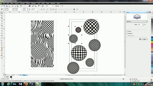 Illusion Design making in Coreldraw смотреть онлайн