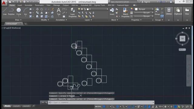 AutoCad 2D/3D Tutorials in Urdu/Hindi - part 17 move, copy, rotate & mirror смотреть онлайн