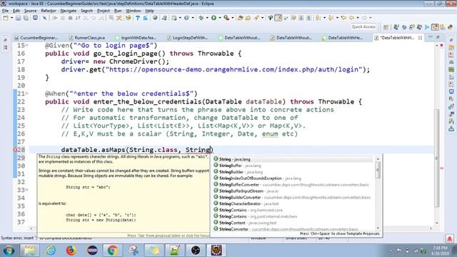 Cucumber | 08 | Data-driven testing | Sending Data via Data Table | Data table with header|Tamil смотреть онлайн