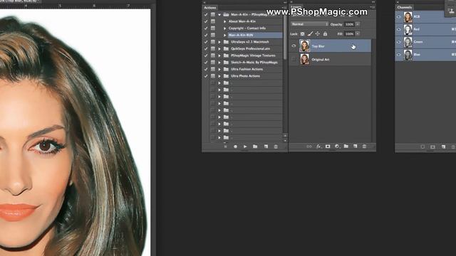 Smooth Skin, Repair Skin, Retouch Skin Easily In Photoshop Free Actions смотреть онлайн