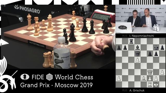 Grand Prix FIDE Moscow 2019 Final Game 1 смотреть онлайн