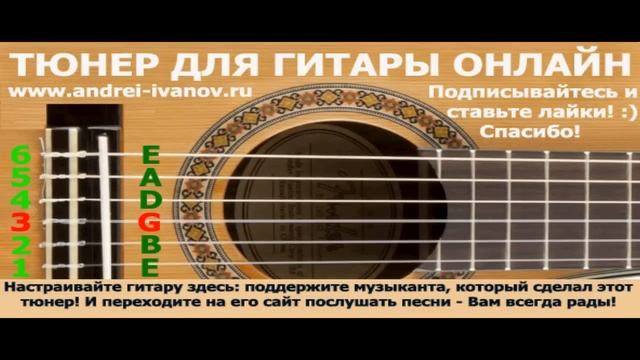 НАСТРОИТЬ ГИТАРУ, ТЮНЕР ГИТАРНЫЙ ОНЛАЙН, настройка струн для акустической и электрической гитары смотреть онлайн