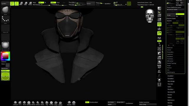Моделирую Spider-Man Noir в Zbrush смотреть онлайн