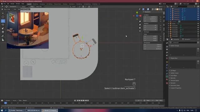 Night Cafe Blender 2.8 | Quick tutorial | Low Poly 3D Modeling Process | No comment смотреть онлайн