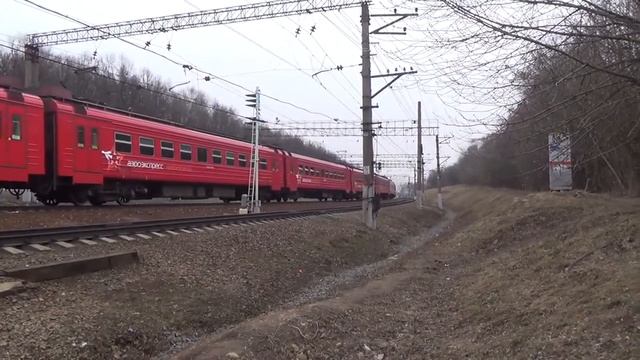 Электропоезд ЭД4М-0409 "Аэроэкспресс" смотреть онлайн