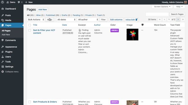 Horizontal Scrolling for WordPress Admin Overview Pages смотреть онлайн