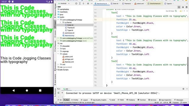 Android Kotlin With Jetpack Compose Ui Typography смотреть онлайн