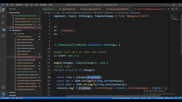 ngOnChanges lifecycle hook in angular example смотреть онлайн