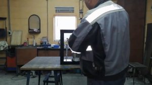 Станок для замятия окончаний профтрубы, своими руками