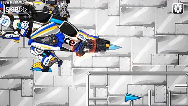 T-Rex Cops's Stakeout + Tyranno Double Cops - Dino Robot Infinity смотреть онлайн