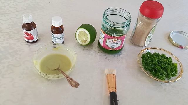 Маска для кожи лица. Алоэ+лимон+касторовое масло. смотреть онлайн