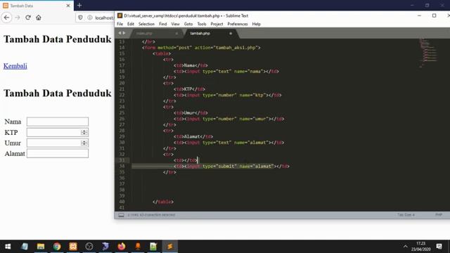 Membuat CRUD Dengan PHP dan MySQLi – Input Data смотреть онлайн