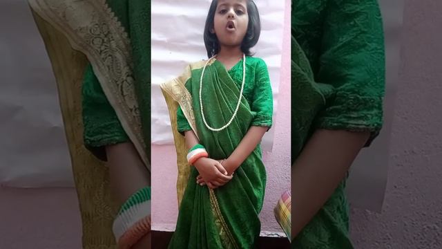 on independence day..my daughter Present Indira Gandhi..speech and get up ❤️❤️ смотреть онлайн