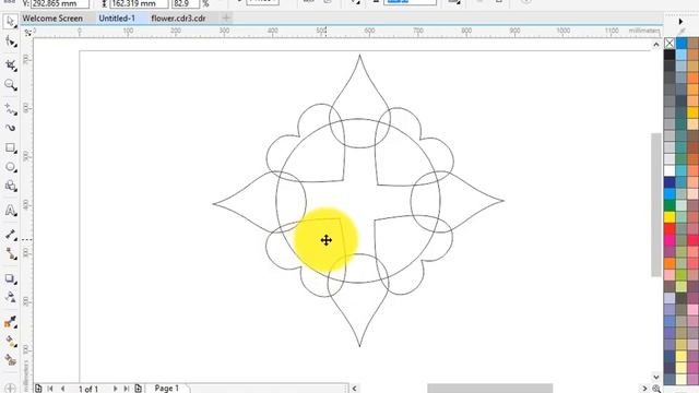 How To Make A Flower Design Corel Draw x7 смотреть онлайн