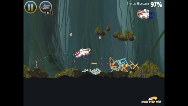Angry Birds Star Wars J-40 Path of the Jedi Millennium Falcon Gold Medal смотреть онлайн