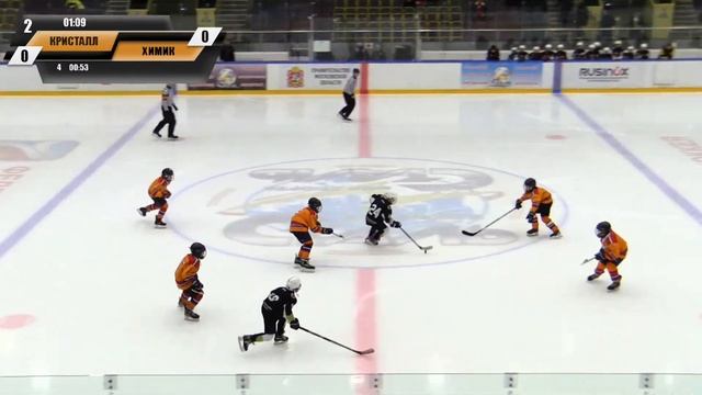 ХК "Кристалл" г. Электросталь - ХК "Химик" г. Воскресенск 2013 г.р. ПМО. смотреть онлайн