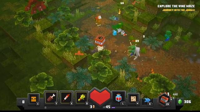 Minecraft Dungeons Jungle Awakens Dlc part 1 смотреть онлайн