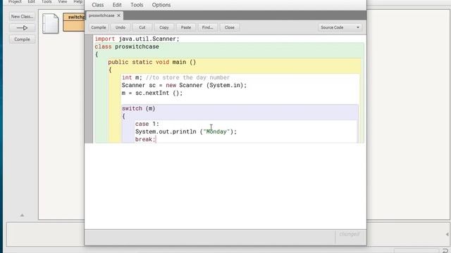Switch case program in Java (using BlueJ Environment) for Class-9 ICSE смотреть онлайн