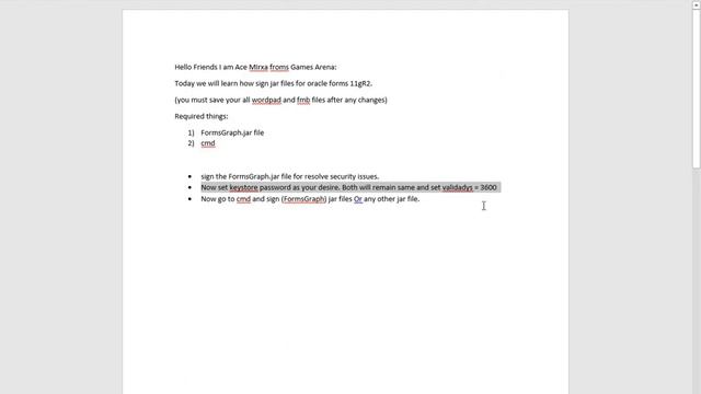 How to SIgn Jar file in oracle forms 11gR2 , 10gR2 смотреть онлайн