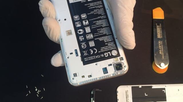 Разбор LG k220 ds X Power Indigo disassembly смотреть онлайн