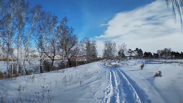 Зима на берегу реки Омь смотреть онлайн