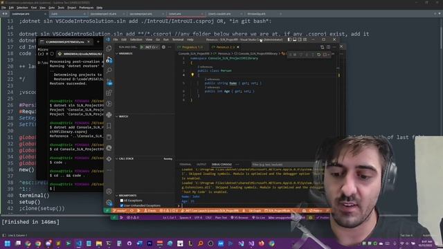 C# Helper. Automating bash CLI to setup projects for use in VSCode using generated dotnet commands. смотреть онлайн