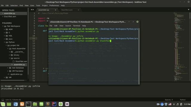 Assembler | Using python смотреть онлайн