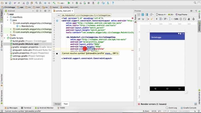 Circle Profile Picture in Android XML Tutorial смотреть онлайн