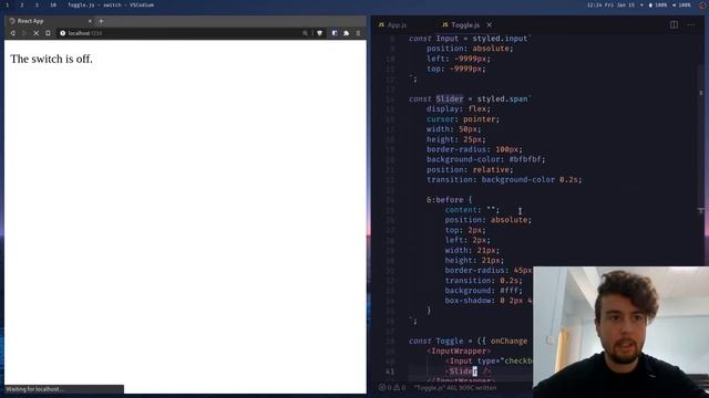 How to Make a Toggle Switch Component in React смотреть онлайн