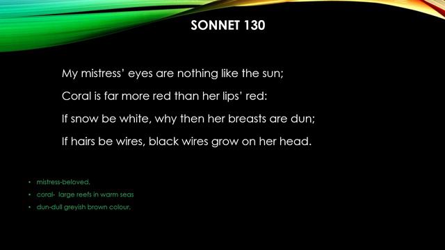 SONNET 130 BY WILLIAM SHAKESPEARE смотреть онлайн