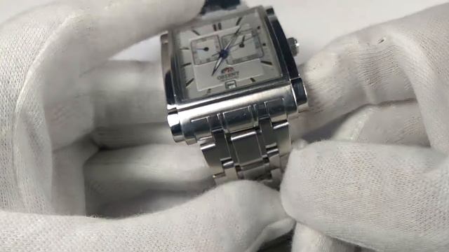 ORIENT Square Big Star Calendar Automat 21 jewels Japan Men Wrist Watch RARE смотреть онлайн