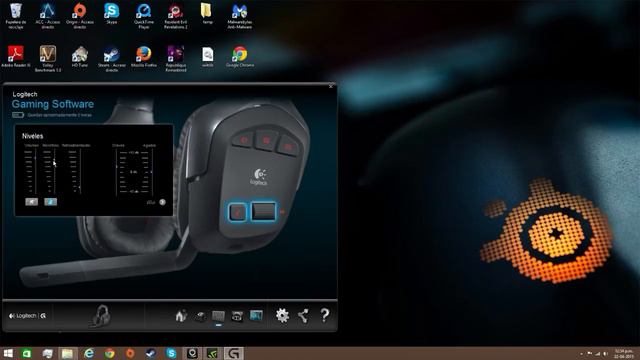 Review Logitech G930 7.1 + mic test en español. смотреть онлайн