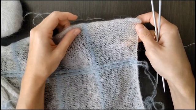 Экспресс мастер-класс по вязанию шарфа в клетку из мохера. Справится даже новичок! смотреть онлайн