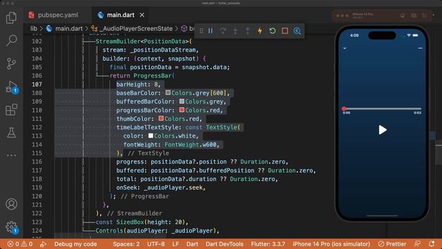 Flutter Audio Players and Background Audio (Assets, URLs, & Playlist) | Learn Flutter Fast смотреть онлайн
