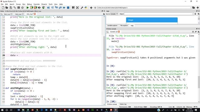 Programming in Python - Chapter 6 Exercises - Fall 2019 смотреть онлайн
